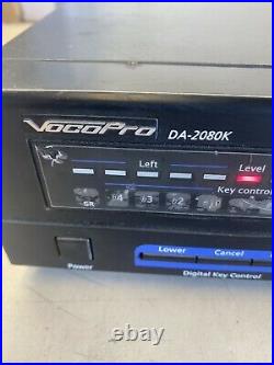 VocoPro DA-2080K Digital Karaoke Mixer w Key Control and Echo Tested and Working