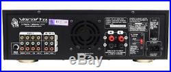 VocoPro DA-3800 PRO 3 Mic Input 200 Watt Karaoke Mixer Amplifier Amp withEcho FX
