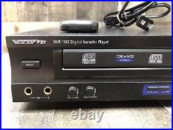 VocoPro DKP-10G Digital Karaoke Player with 5 Discs & Remote TESTED