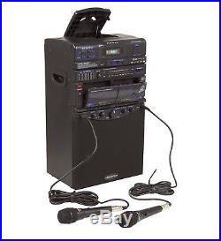 VocoPro DVD-Duet ALL-IN-ONE PORTABLE KARAOKE PA SYSTEM with MICS & CD, CASSETTE