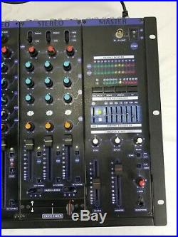 VocoPro KJM-8000 Pro Plus DJ KARAOKE Mixer 6 Mic Channels & Key Control Black