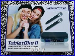 VocoPro TabletOke-II Digital Karaoke Mixer 2 Wireless Mics & Bluetooth Receiver