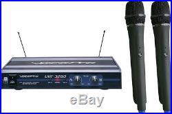VocoPro UHF-3200-6 UHF-Dual Channel Wireless Microphone System