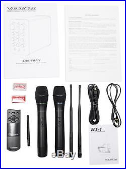 Vocopro Casaman-Wireless Powered Karaoke Mixer/Amplifier withBluetooth/USB+2 Mics