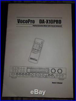 Vocopro Dax10pro World's First Karaoke Mixer Withvocal Enhancer