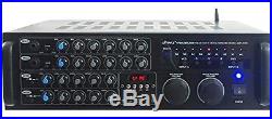 Watt DJ Karaoke Mixer Amplifier Bluetooth Microphone Inputs Effects sound Audio