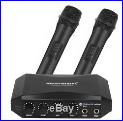 Wireless Karaoke Dual Microphone Mixer Hd Hyundal Echo Effect HDMI Record New