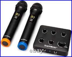 Wireless Karaoke & PA Mixer System Includes 2 Wireless Microphones & 1 Mini