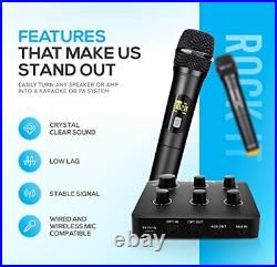 Wireless Karaoke & PA Mixer System Includes 2 Wireless Microphones & 1 Mini